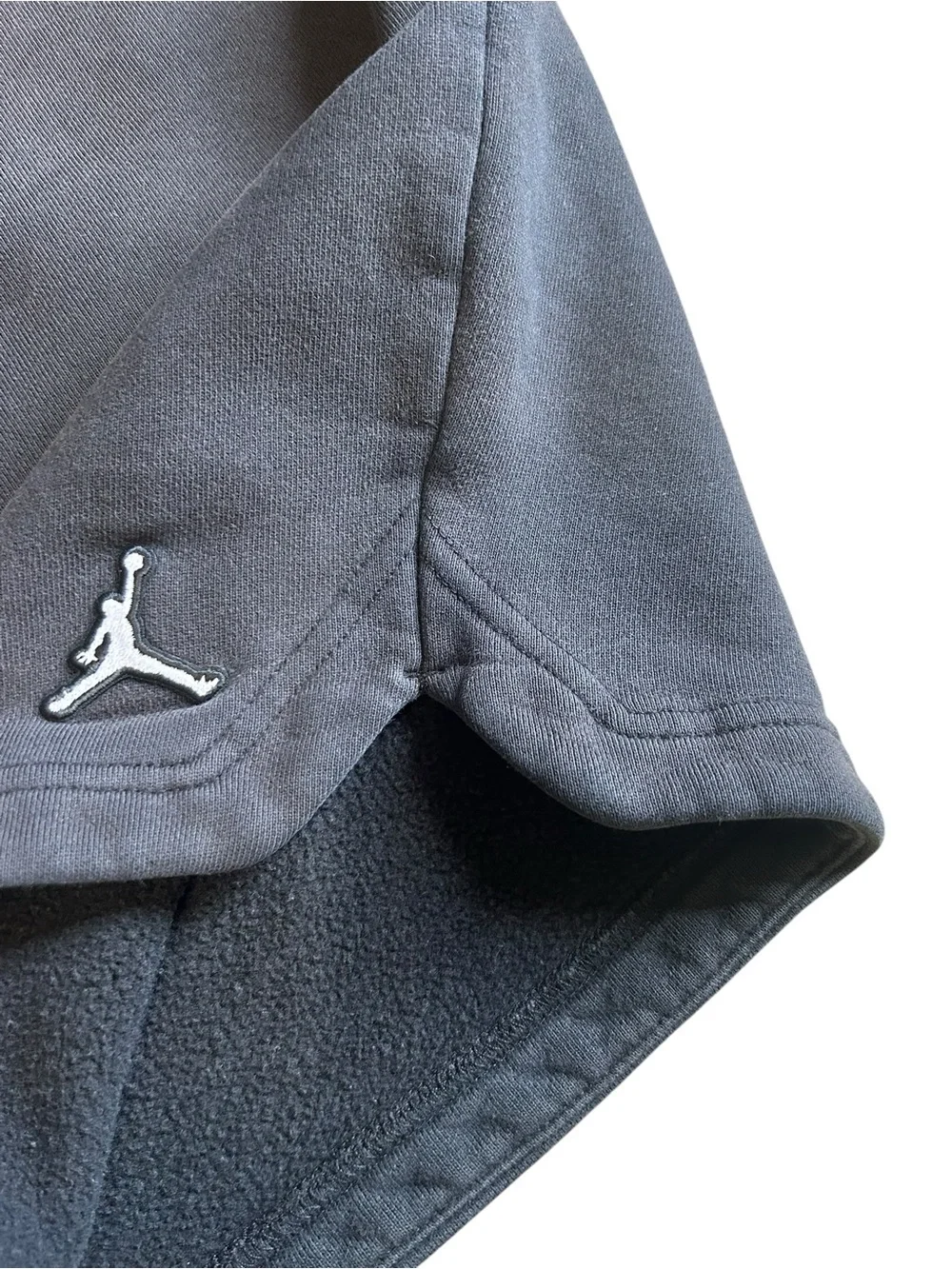 Jordan Essentials Washed Black Fleece Shorts Men’s Medium